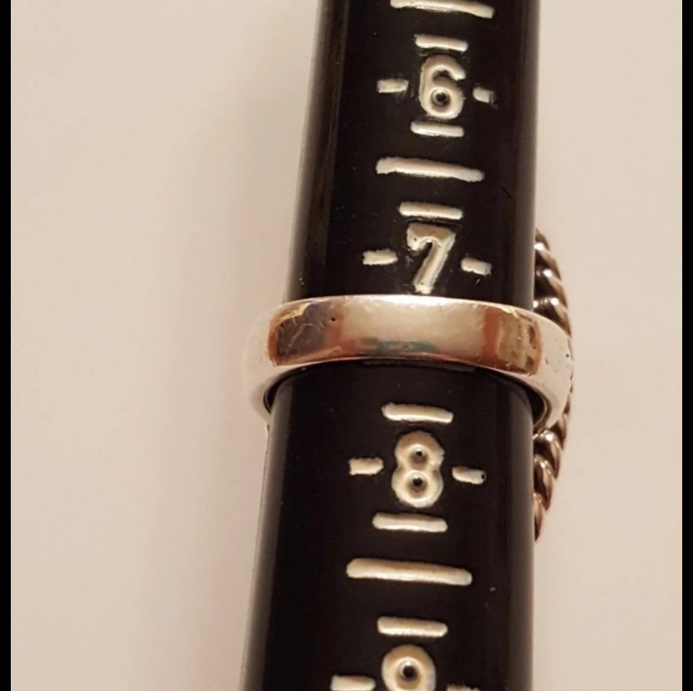 Sterling Banded Agate Ring - Picture 3 of 4